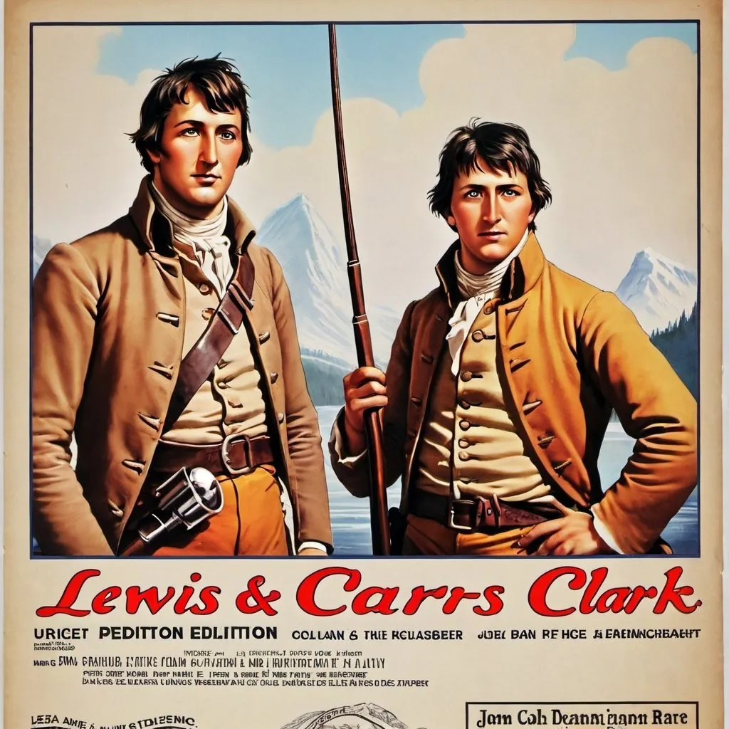 Prompt: Lewis and Clark epdedition movie poster