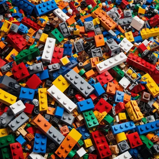 Prompt: lego world universe colorful