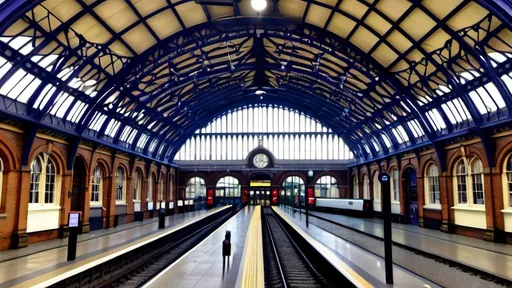 Prompt: old victorian King's Cross train station