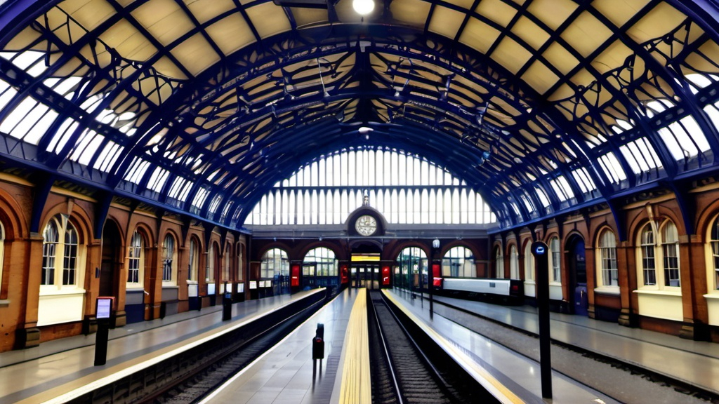 Prompt: old victorian King's Cross train station