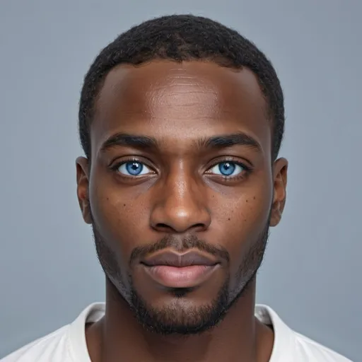 Prompt: A black man, with a harmonious facial features, angel a half turn blue eyes,high resolution skin texture, Same face different angles,4k,indistinguishable from reality, extremely defined details of the canvas no shadows,goog color gradient,bauld head , light evenly covers all the face
