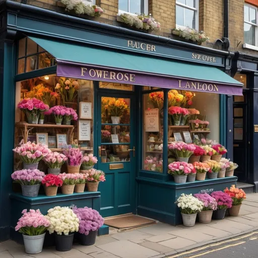 Prompt: Flower shop in London 