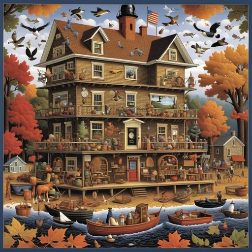 Prompt: detailed  Charles Wysocki puzzle 