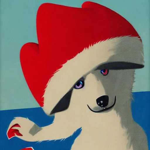 Prompt: Furry propaganda, propaganda art, furry art, red, white, blue, 8k