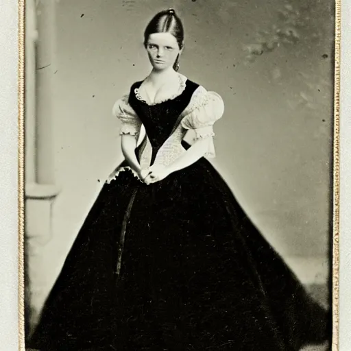 Image similar to a german young adult princess, circa 1 8 5 4