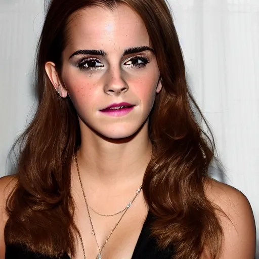 Image similar to emma watson mixed with kim kardashian