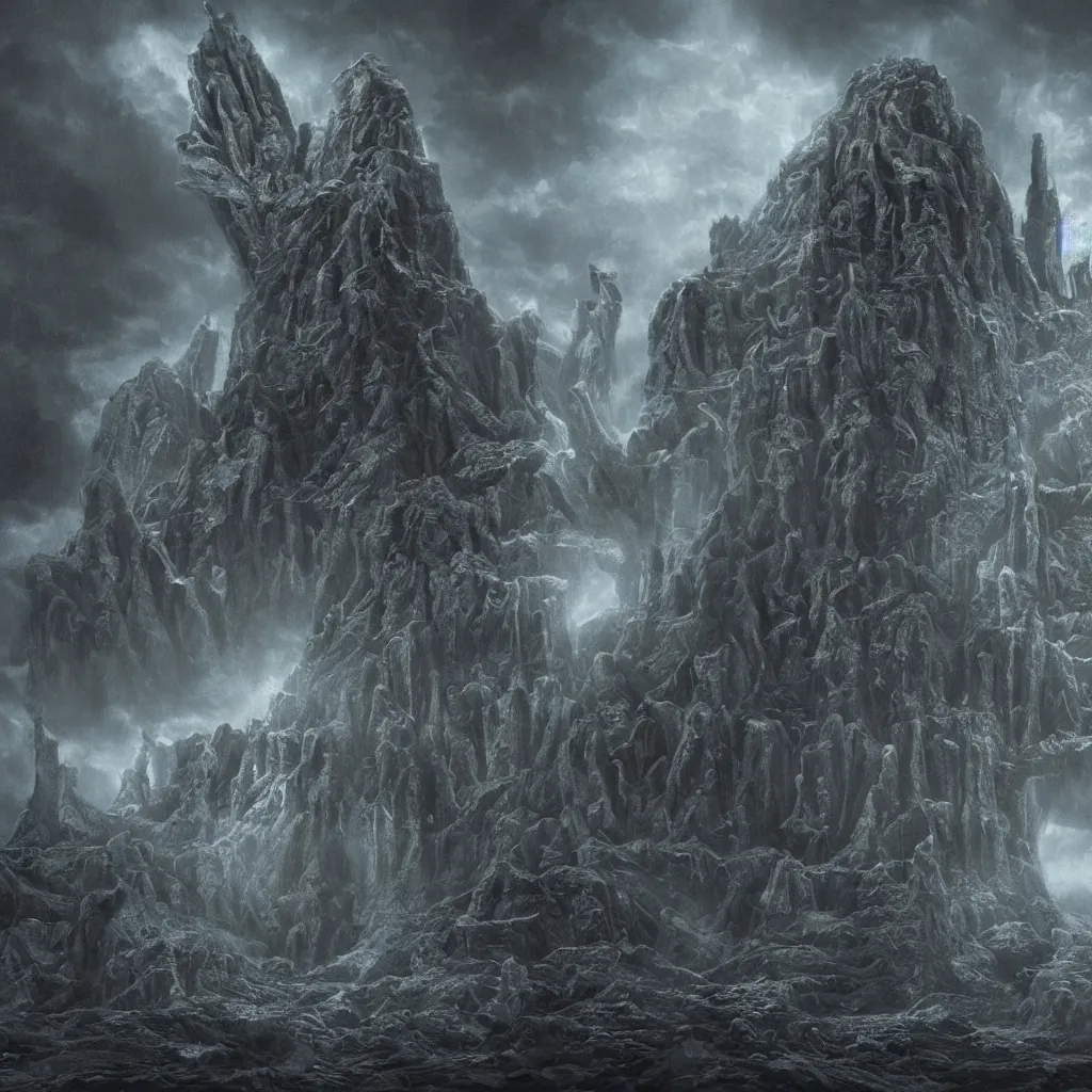 Prompt: a single highly detailed 4 k matte painting. hp lovecraft cthulhu