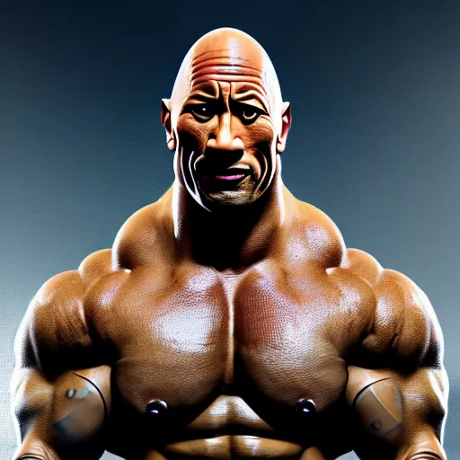 Image similar to dwayne the rock johnson if he never ever worked out or went to the gym, art by qoio hg =, high detailed, super high resolution, realistic, concept art, artistic, octane render, masterpiece fine details