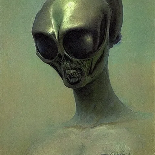 Image similar to alien by ilya repin