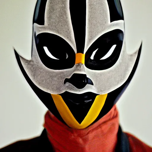 Image similar to harlequin mask, cinematic,