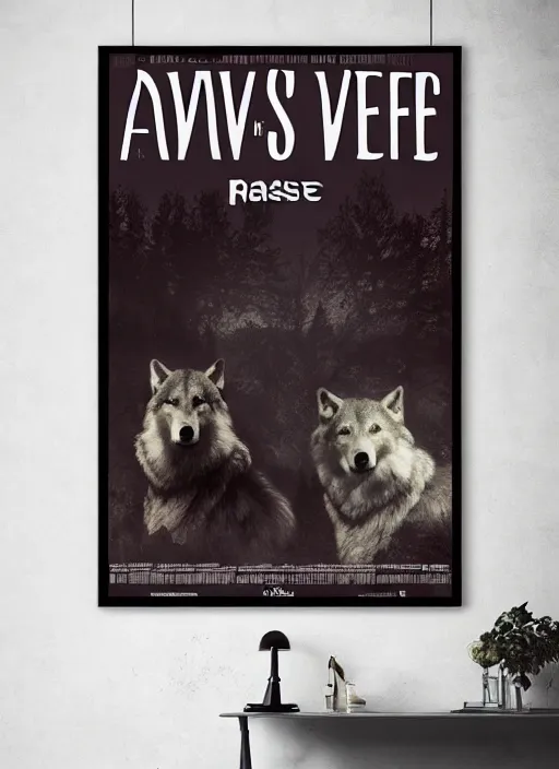 Image similar to ашдь raised by wolves alternative poster