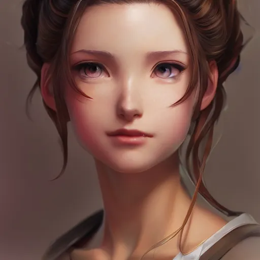 Image similar to aerith gainsborough by Stanley Artgerm Lau, WLOP, Rossdraws, James Jean, Andrei Riabovitchev, Marc Simonetti, trending on artstation