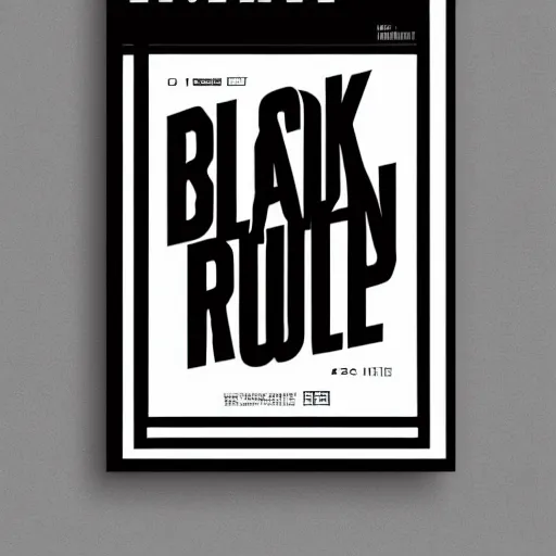 Prompt: black on white typography campaign in style of david rudnick, eric hu, guccimaze, acid, y 2 k, 4 k sharpening,