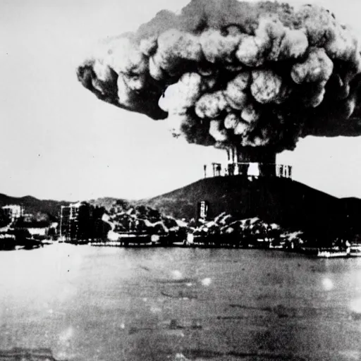 Image similar to atomic bomb explosion in hiroshima