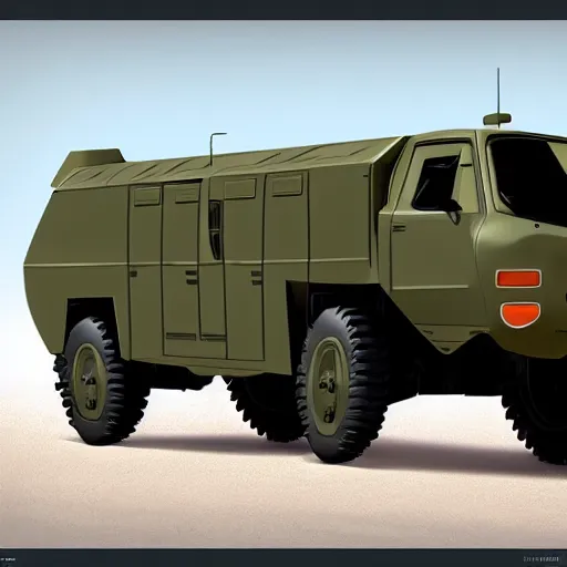 Prompt: HIMARS in the style of Cars by Pixar