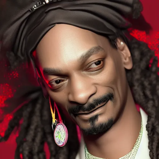 Prompt: Snoop Dogg in a maids outfit hyperdetailed, artstation, cgsociety, 8k