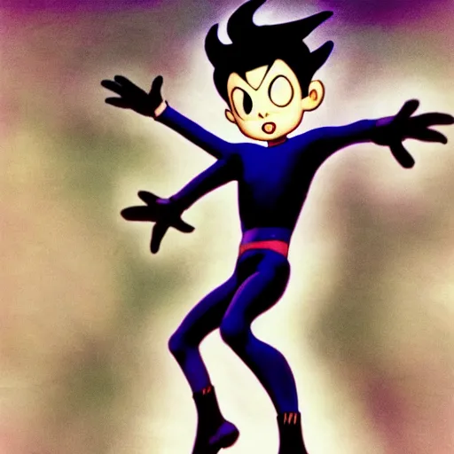 Image similar to astro boy by tim burton 4k