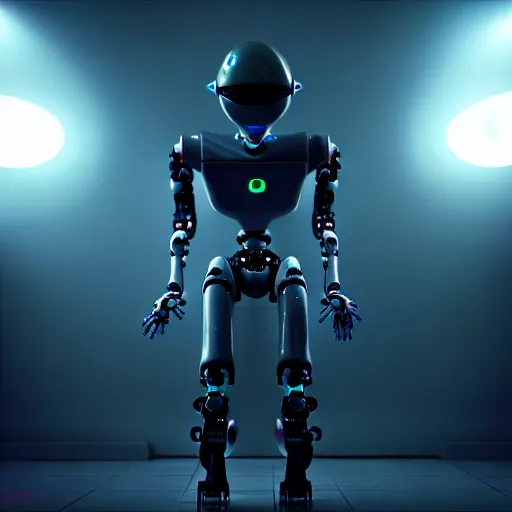 Image similar to a robot infected with an alien implant, octane render, unreal engine, 3 d