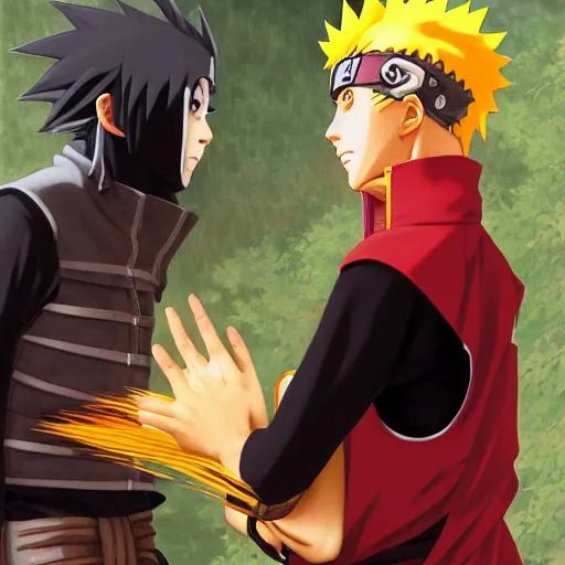 Naruto e Sasuke  Naruto painting, Naruto sketch, Naruto uzumaki art