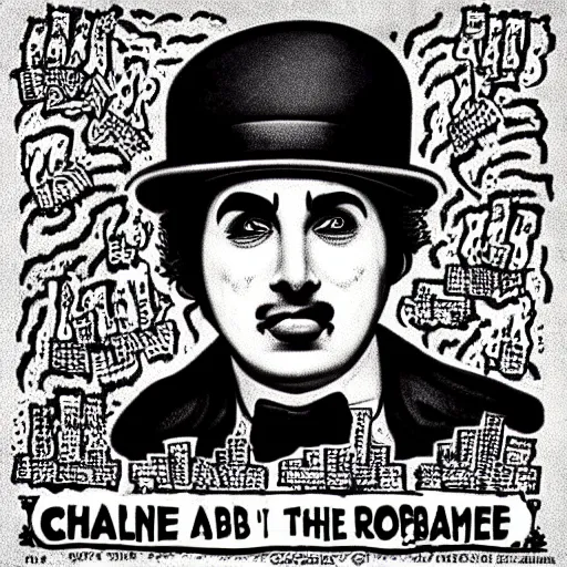 Image similar to “ charlie chaplin in the style of robert crumb”