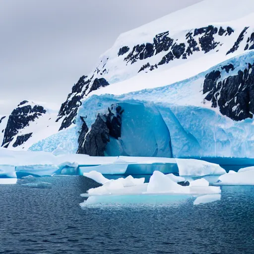 Image similar to a fjord in antarctica.