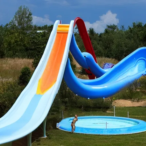 Prompt: The ultimate water slide