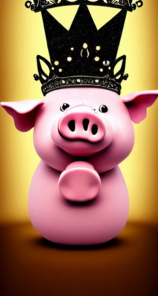 Prompt: smiling pig wearing a crown holding up a bottle of seasoing, hyper realistic, ultra detailed, cinematic, dynamic lighting, photorealistic, refined, intricate, digital art, digital painting, masterpiece, 8k