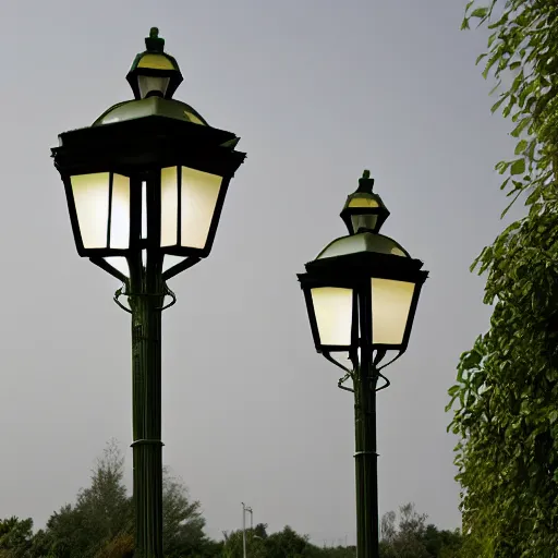 Image similar to a photosynthetic lamppost