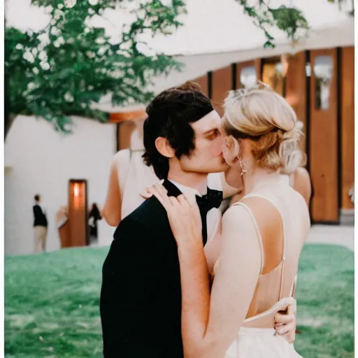 Image similar to mid century modern intimate wedding reception