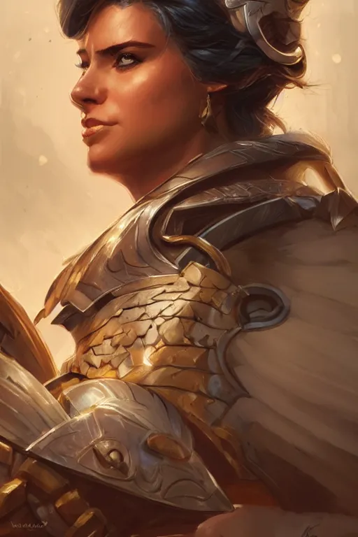 Image similar to amazon valkyrie athena, d & d, fantasy, portrait, highly detailed, headshot, digital painting, trending on artstation, concept art, sharp focus, illustration, art by artgerm and greg rutkowski and magali villeneuve