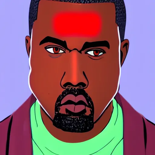 Prompt: a realistic render of Kanye West in Neon Genesis Evangelion, high quality render, 4k, concept art