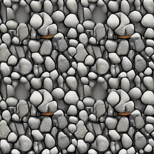 Prompt: cobblestone texture seamless with flat lighting and no shadows