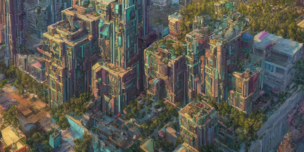 Image similar to a beautiful painting of a towering living throbbing blinking twisting digesting aaahh!!! real monsters citadel by james gurney and beeple | seen from above | establishing shot | unreal engine :. 3 |