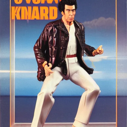 Image similar to cosmo kramer 1 9 8 0 s action figurine magazine ad photo