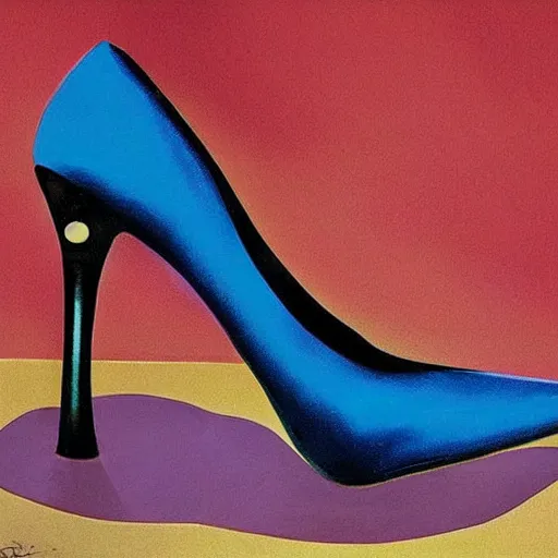 Image similar to high heel shoes in the style of salvador dali, highly detailed, studio lighting