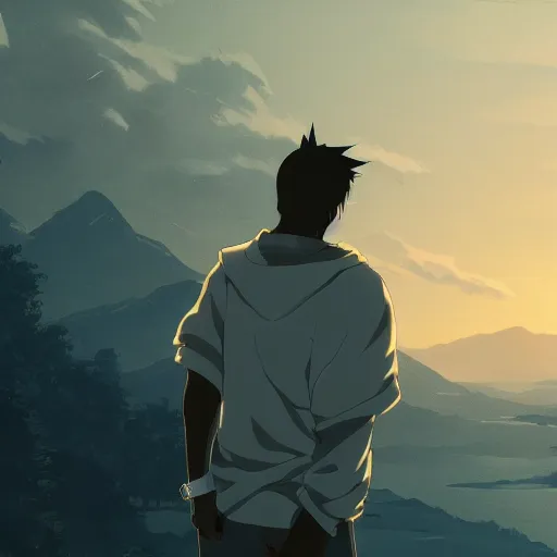 Image similar to Kanye West Listening Part, Artwork by Makoto Shinkai, official media, 8k, wallpaper, high definition, wallpaper, hd, digital artwork