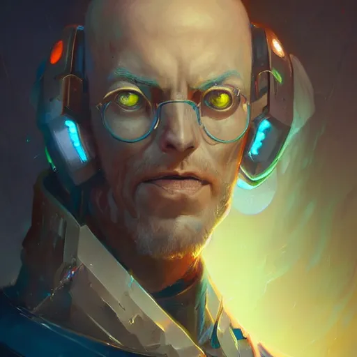 Prompt: a portrait of a cybernetic wizard, cyberpunk concept art by pete mohrbacher and wlop and artgerm and josan gonzales, digital art, highly detailed, intricate, sci-fi, sharp focus, Trending on Artstation HQ, deviantart, unreal engine 5, 4K UHD image