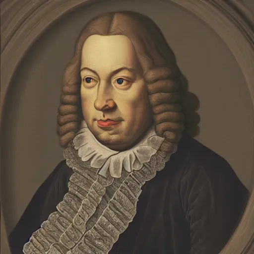 Image similar to “portrait of JS Bach, amercian gothic, highly detailed, 8k, artstation”