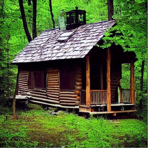 Prompt: “cabin in the woods”