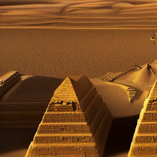 Prompt: egyptian cat vehicle of the pyramids desert HD photo superrealism 3d 8k resolution