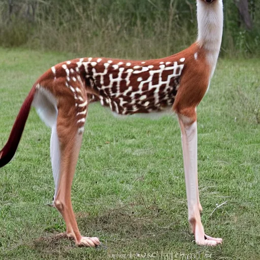 Prompt: photo of a hybrid between a borzoi and a gerenuk