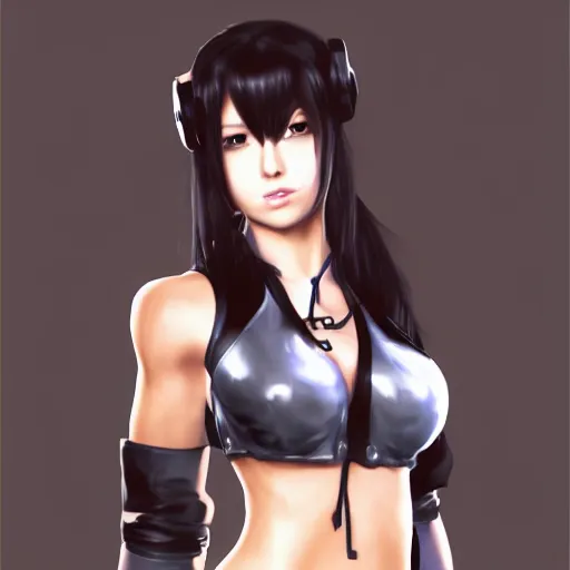 Image similar to tifa lockhart, by sakimichan, jeongseok lee, logan cure, ja mong, nick silva, trending artstation