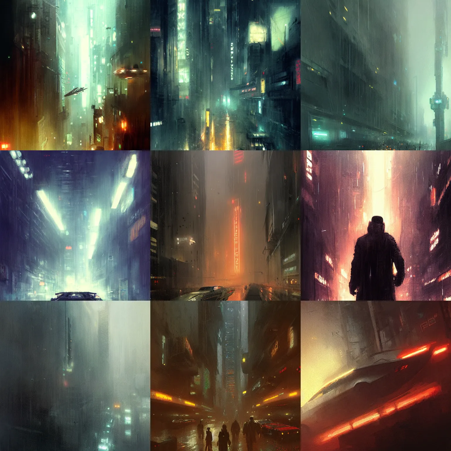 Prompt: blade runner by greg rutkowski