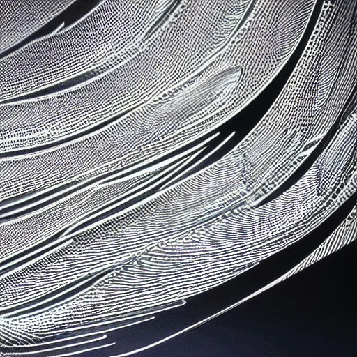 Image similar to stunning beautiful smooth curvilinear dragonfly wings pattern by Zaha Hadid