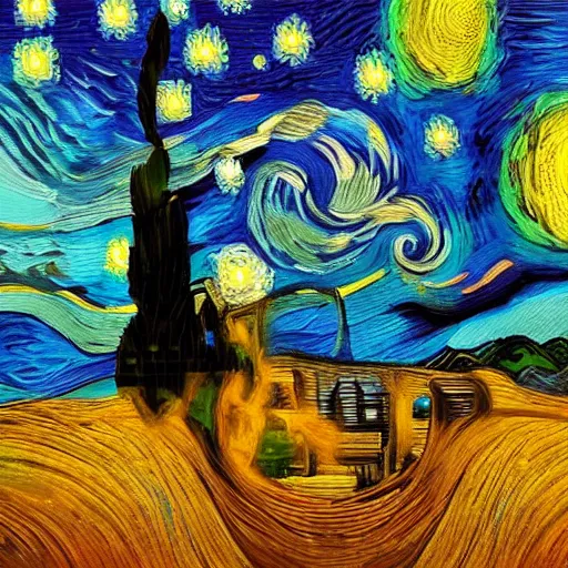 Prompt: a 21st century van gogh painting