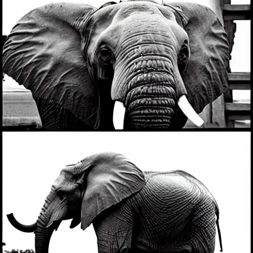 Prompt: Elephant + Putin face