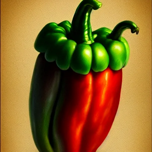 Prompt: half victoria justice half bell pepper creature, by artgerm, wlop. vastly enriched image quality. lucidly vivid. iridescentally detailed. extremely elegant and beautiful.