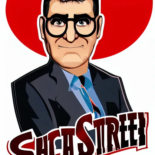 Image similar to schitts creek eugene levy, sticker - art, svg vector, adobe - illustrator