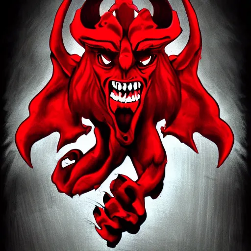 Image similar to red cartoon demon