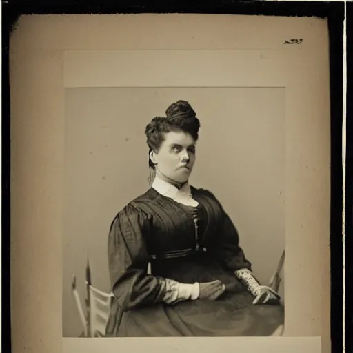 Prompt: a beautiful photographic portrait of a non - binary person in 1 8 8 2
